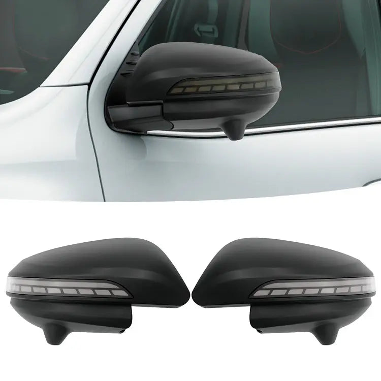 Turning Light Mirror Cover with Moving LED for Hilux Revo, Innova, and Fortuner 2015+