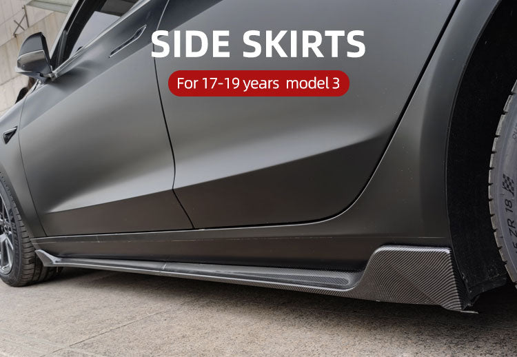Model 3 Side skirt gloss black
