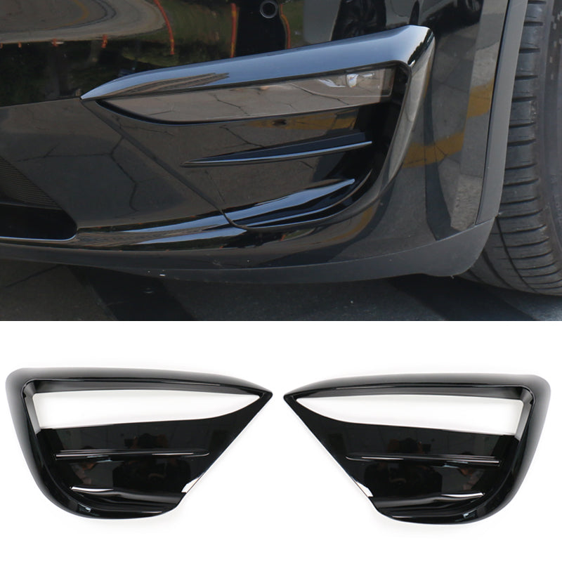 Model Y Car Front Fog Lamp Spoiler Wind Knife